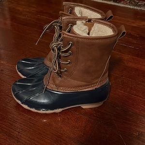 Sporto Fleece Lined Rain Snow Boots, Size 1